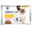 PERFECT FIT Sensitive 1+ 4x85g paketėliai vištienos padaže su lašiša suaugusioms katėms