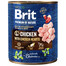 BRIT Premium by Nature chicken, hearts 800 g vištiena ir širdelės