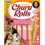 INABA Churu Rolls Chicken 8x12g vištienos ir lašišos suktinukai šunims