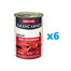 ANIMONDA GranCarno Junior rinkinys jautiena /  širdelės 6 x 400 g