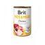 BRIT Pate&Meat chicken 400 g vištienos pašteto šunims