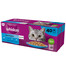 WHISKAS Adult 40 x 85 g Žuvies skonio želė lašiša, tunas, menkė, baltoji žuvis
