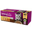 WHISKAS Patiekalas Adult 40x85g Paukštienos skonio - drėgnas kačių ėdalas drebučiuose (su vištiena, antiena, paukštiena, kalakutiena)