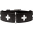 HUNTER Swiss odinis antkaklis dydis XS (32) 24-28,5/2,6 cm juodas