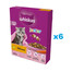 WHISKAS Junior 6x300 g sausas visavertis ėdalas su gardžia vištiena kačiukams