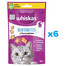 WHISKAS Dentabites 6x40g dantų skanėstai suaugusioms katėms
