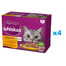 WHISKAS Adult 48x85g drėgnas maistas suaugusioms katėms su: vištiena, antiena, paukštiena, kalakutiena