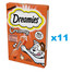 DREAMIES Kreminis papildomas ėdalas su gardžia vištiena katėms 44x10 g