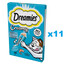DREAMIES Kreminis papildomas ėdalas su gardžia lašiša katėms 44x10 g