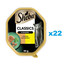 SHEBA Classics dėklas 22x85g drėgnas visavertis ėdalas suaugusioms katėms su antiena ir vištiena terine