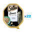 SHEBA Sauce Collection 22x85 g drėgnas visavertis ėdalas suaugusioms katėms su veršiena padaže