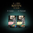 SHEBA Kitten 4x85g drėgno ėdalo su lašiša ir vištiena kačiukams