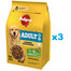 PEDIGREE Adult 3x2,6 kg su paukštiena ir daržovėmis sausas visavertis maistas dideliems ir vidutinio dydžio šunims