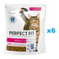 PERFECT FIT Adult 1+ 6x750 g sausas visavertis ėdalas suaugusioms katėms, kuriame gausu šviežios lašišos