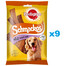 PEDIGREE Schmackos Multi Mix 9x144g jautienos juostelių pavidalo skanėstai šunims