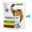 PERFECT FIT Senior 7+ 6x750 g sausas visavertis pašaras vyresnio amžiaus katėms, kuriame gausu vištienos