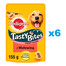 PEDIGREE Tasty Bites Chewy Slices skanėstai šunims su jautiena 6x155g
