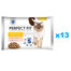 PERFECT FIT Sensitive 1+ 52x85 g drėgno visaverčio maisto suaugusioms katėms, su vištienos padažu, su lašiša