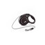 Flexi New Classic XS automatinis virvinis pavadėlis 3 m juodas