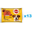 PEDIGREE Adult Wybór Smaków w galaretce 52x100g mokra karma dla dorosłych psów kawałki bogate w kurczaka i w mieszankę jagnięciny i wątróbki