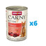ANIMONDA Carny Kitten zestaw Wołowina/Serce Indyka 6 x 400 g