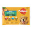 PEDIGREE Adult Vitality+ su daržovėmis 4x85 g drėgno visaverčio ėdalo suaugusiems šunims su jautiena ir kepenimis, morkomis ir žirneliais, vištiena ir bulvėmis, žuvimi ir morkomis, paukštiena, morkomis ir žirneliais padaže