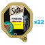 SHEBA Finesse 22 x 85 g dėžutė – visavertis šlapias pašaras su vištiena putėsiuose suaugusioms katėms