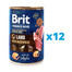 BRIT Premium by Nature jagnięcina i gryka mokra karma dla psa 12 x 400 g