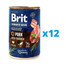 BRIT Premium by Nature Pork&Trachea karma mokra dla psa z wieprzowiną i przełykami 12 x 400 g
