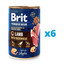 BRIT Premium by Nature jagnięcina i gryka mokra karma dla psa 6 x 400 g