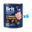 BRIT Premium by Nature kurczak i serca mokra karma dla psa 6 x 800 g