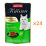 ANIMONDA Vom Feinsten Fines mit Filets Adult Triušis ir vištienos filė 24x85g drėgnas maistas katėms