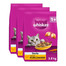 WHISKAS Sterile su skaniu vištienos skoniu, 3 x 3,8 kg, sausas kačių ėdalas