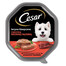 CESAR 28 x 150 g visavertis šlapias ėdalas suaugusiems šunims terinas su sultinga jautiena ir kepenėlėmis 14+14 NEMOKAMAI