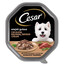 CESAR  28 x 150 g Visavertis šlapias ėdalas suaugusiems šunims padaže su švelnia jautiena, kalakutiena ir žolelėmis nuo 14 metų. Nemokamai.