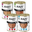 RAFI Classic Mix skonių padažuose 4x1240 g šlapias maistas visų veislių šunims