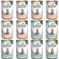 SCHESIR Kitten care 3-12 Tuno ir vištienos su alaviju rinkinys drebučiuose 12 x 140 g