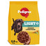 PEDIGREE Adult Light su paukštiena ir daržovėmis, 3 x 2,6 kg, mažai kalorijų turintis sausas šunų pašaras