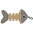 BARRY KING Žuvies griaučiai pagaminti iš stiprios pilkos / kreminės medžiagos 14 x 7,5 cm