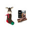 TRIXIE Kalėdinis rinkinys šąlantis žaislas + natūralios šernų cigarai šuniui 3 vnt.