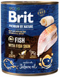 BRIT Premium by Nature 800 g žuvų ir žuvų odos šlapias šunų maistas