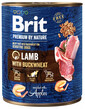 BRIT Premium by Nature 800 g natūralus ėrienos ir grikių ėdalas šunims