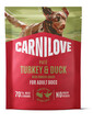 CARNILOVE Dog Pouch Turkey and Duck 300g šlapias maistas su kalakutiena ir antis suaugusiems šunims