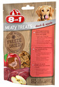 8IN1 šaltyje džiovintos mėsos skanėstai su antiena ir obuoliais 50 g