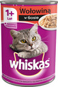 WHISKAS konservai su jautiena padaže 400 g x 24