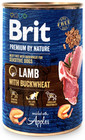 BRIT Premium by Nature 6 x 400 g ėrienos ir grikių drėgnas ėdalas šunims