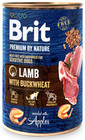 BRIT PREMIUM BY NATURE LAMB & BUCKWHEAT 400 g ėriena ir grikiai šunų šlapias maistas
