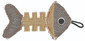BARRY KING Žuvies griaučiai pagaminti iš stiprios pilkos / kreminės medžiagos 14 x 7,5 cm
