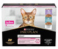 PURINA PRO PLAN Delicate Digestion su kalakutu ir vandenyninėmis žuvimis padaže. 10 x 85 g daugiapakė drėgnas maistas katėms su jautria virškinimo sistema
