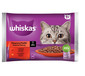 WHISKAS Classic Meals Vištienos ir jautienos padažas 4x85g